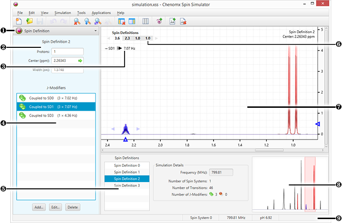 Image of the Spin Simulator main window